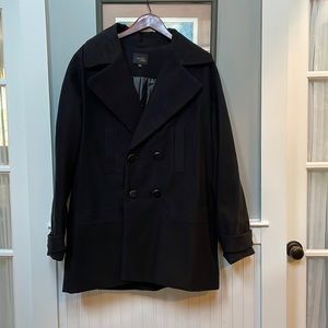 Vaute Couture warm vegan dress coat. Black. XL.